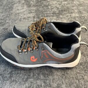 ZUODI Men's Trail / Hiking Shoes – Gray & Orange – Size ~10–10.5 (14" Length)